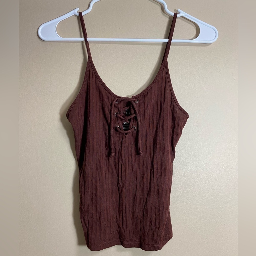 9 BUNDLE American Eagle Soft & Sexy Ribbed Tank Tops Women’s Size Small - Picture 9 of 13